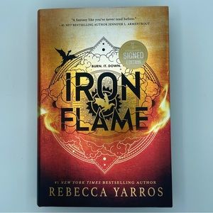 Iron Flame SIGNED By Rebecca Yarros First Edition with Sprayed Edges AUTOGRAPHED